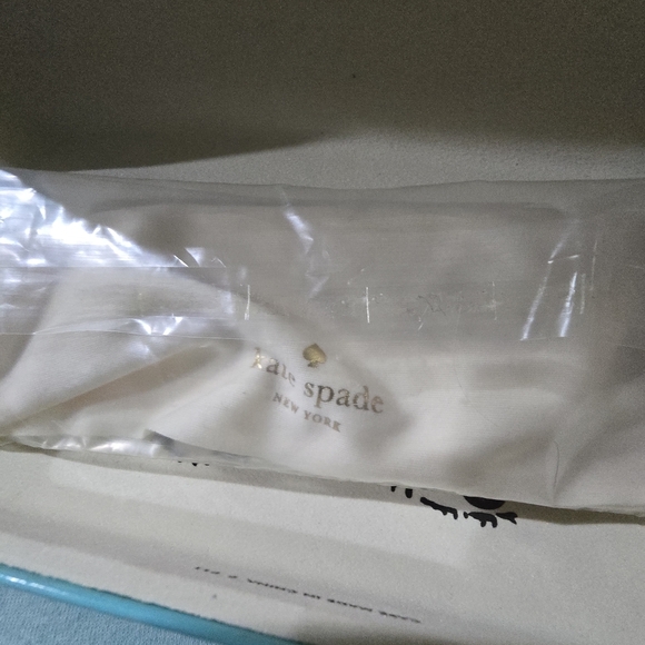 Kate Spade New York Green & Blue Hard Shell Eyeglass Case Logo  W/ New Cloth - Picture 10 of 10